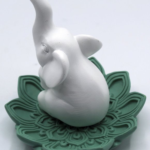 Elephant Wedding Ring Holder Tray Decorative Jewelry Holder, Trinket Tray/Dish - Picture 5 of 9